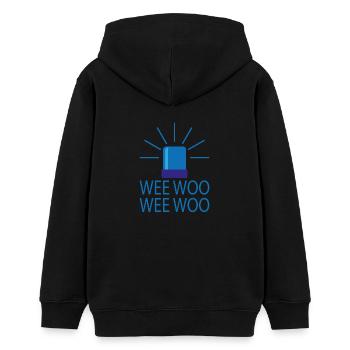 weewoo - Teens Organic Hoodie by Stanley/Stella - black - Back - AI Model Teenager Male light (155cm)