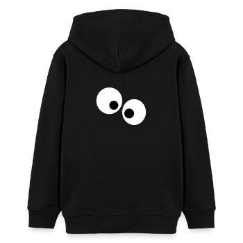Lustige Augen - Teenager Organic Hoodie Mini Cruiser von Stanley/Stella - Schwarz - Hinten - AI Model Teenager Male light (155cm)