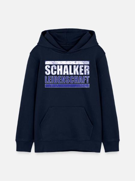 Schalker Leidenschaft - Teenager Organic Hoodie Mini Cruiser von Stanley/Stella - Navy