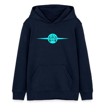 Fiske Fiske Krokar Fisk - Hoodie ungdom ekologisk Stanley/Stella - marinblå - Fram - AI Model Teenager Male light (155cm)