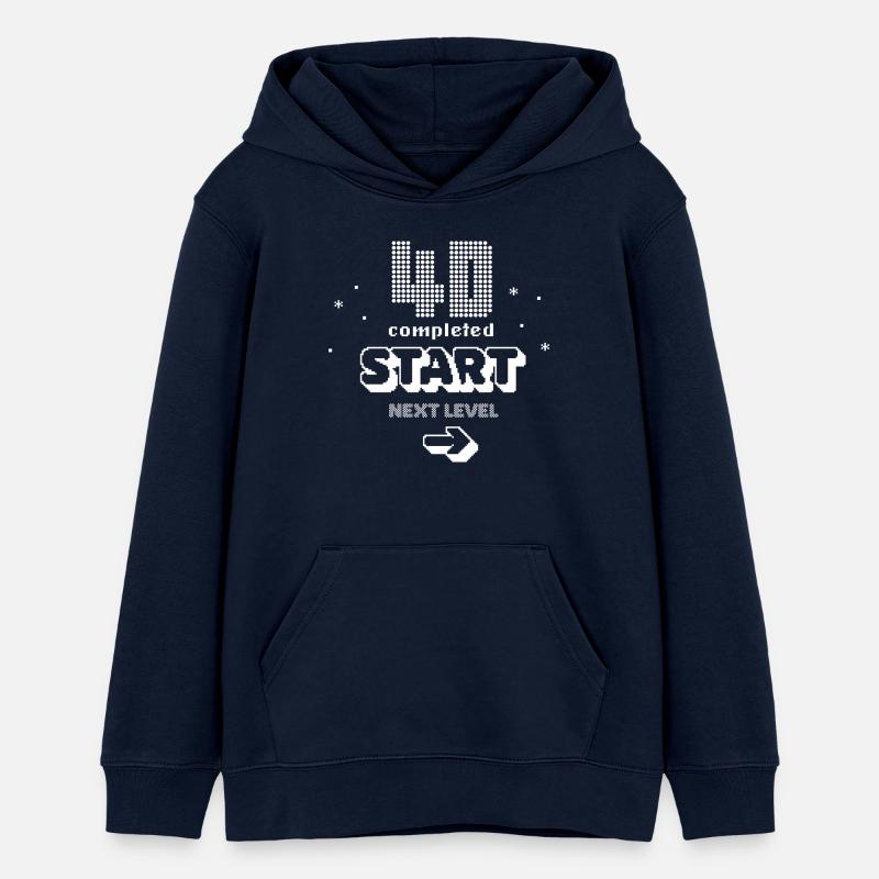 Diplômé de la classe 4d - Sweat à capuche ado bio Stanley/Stella - bleu marine