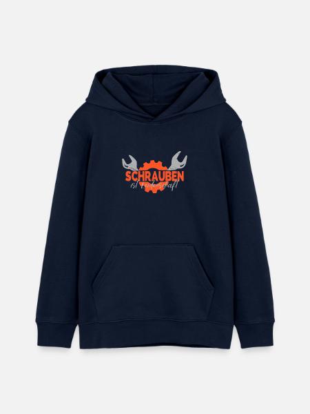 Schrauben - Teenager Organic Hoodie Mini Cruiser von Stanley/Stella - Navy