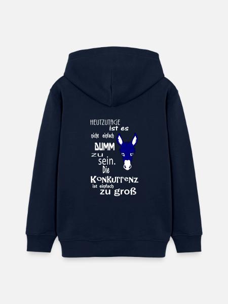 Spruch lustig Esel - Teenager Organic Hoodie Mini Cruiser von Stanley/Stella - Navy