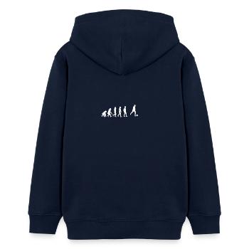 EVOLUTION Frauenfussball soccer woman football - Teenager Organic Hoodie Mini Cruiser von Stanley/Stella - Navy - Hinten - AI Model Teenager Male light (155cm)
