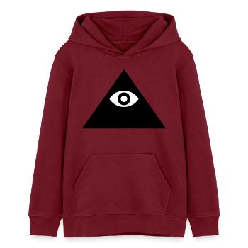 Illuminati - Teenager Organic Hoodie Mini Cruiser von Stanley/Stella - Burgunderrot - Vorne - AI Model Teenager Male dark (155cm)