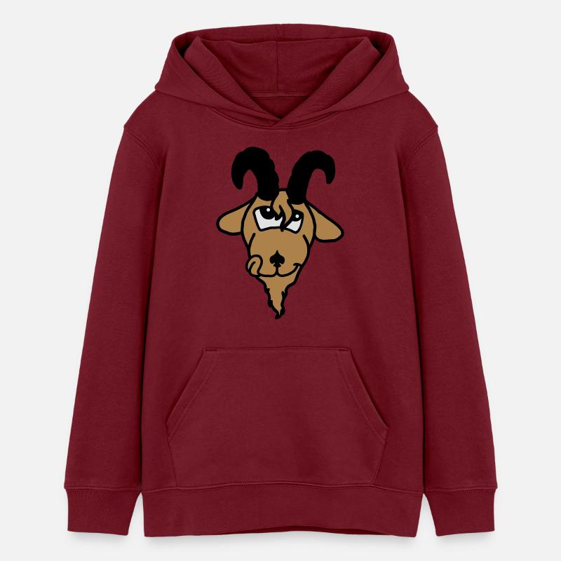 Tierkopp: Lecker-Schmecker-Schmackofatz - Sweat à capuche ado bio Stanley/Stella - bordeaux