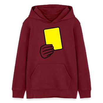 Arbitre - Sweat à capuche ado bio Stanley/Stella - bordeaux - Devant - AI Model Teenager Male dark (155cm)