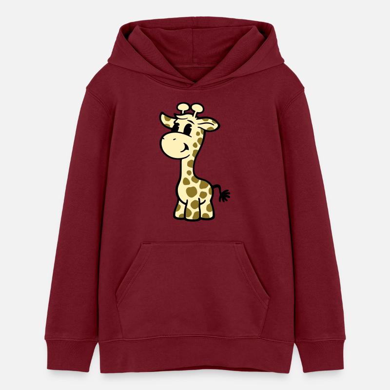 Giraffa - Sweat à capuche ado bio Stanley/Stella - bordeaux