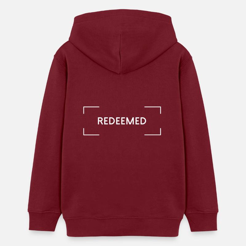 Redeemed B - Sweat à capuche ado bio Stanley/Stella - bordeaux