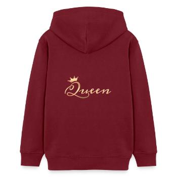 Queen - Sweat à capuche ado bio Stanley/Stella - bordeaux - Dos - AI Model Teenager Male dark (155cm)