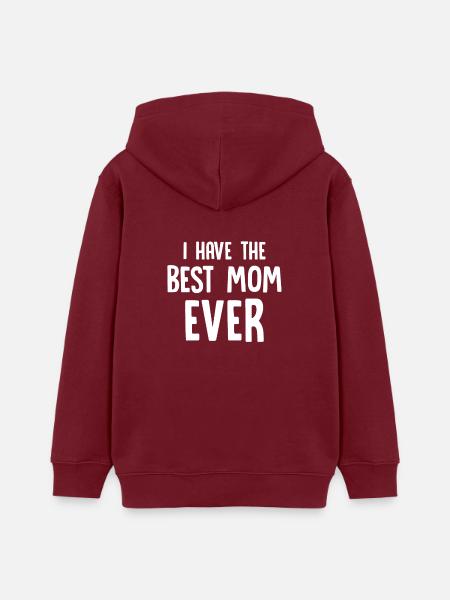 Beste Mutter - Teenager Organic Hoodie Mini Cruiser von Stanley/Stella - Burgunderrot
