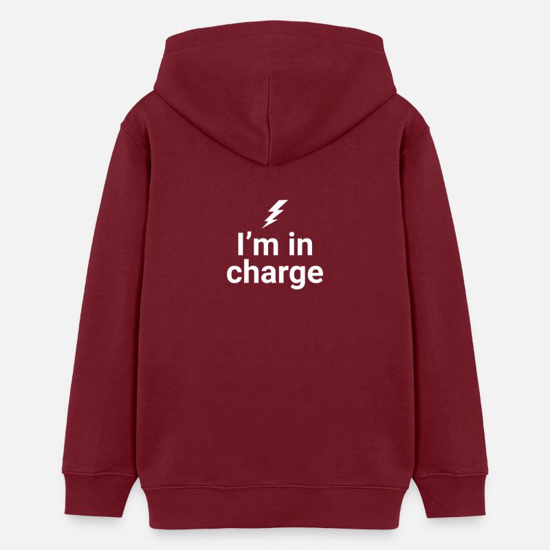 Im responsable - Sweat à capuche ado bio Stanley/Stella - bordeaux