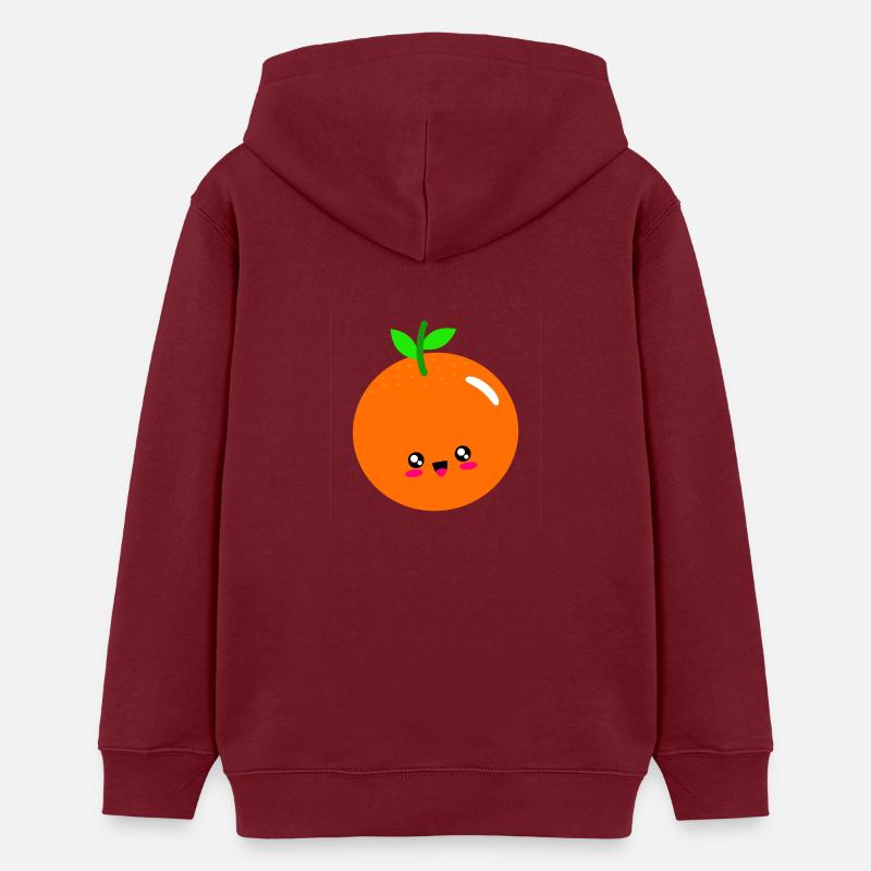 orange - Sweat à capuche ado bio Stanley/Stella - bordeaux