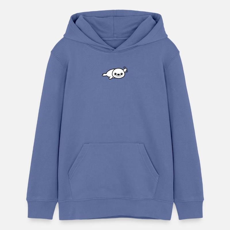 Phoque - Sweat à capuche ado bio Stanley/Stella - bleu