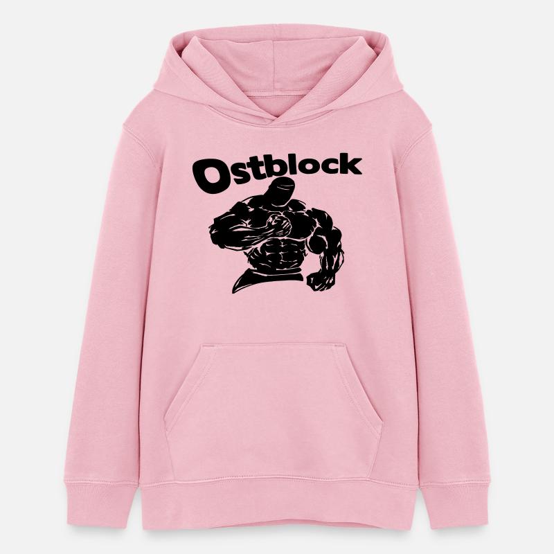 Ostblock - Sweat à capuche ado bio Stanley/Stella - rose pâle