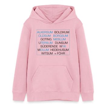 Föhr - Teenager Organic Hoodie Mini Cruiser von Stanley/Stella - Hellrosa - Vorne - AI Model Teenager Female dark (150cm)