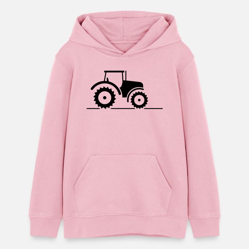 tracto - Sweat à capuche ado bio Stanley/Stella - rose pâle