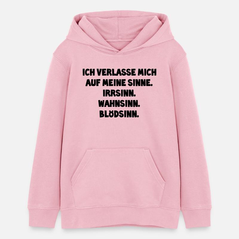 Je m'appuie sur mes sens - Sweat à capuche ado bio Stanley/Stella - rose pâle