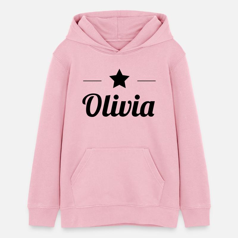 Olivia - Sweat à capuche ado bio Stanley/Stella - rose pâle