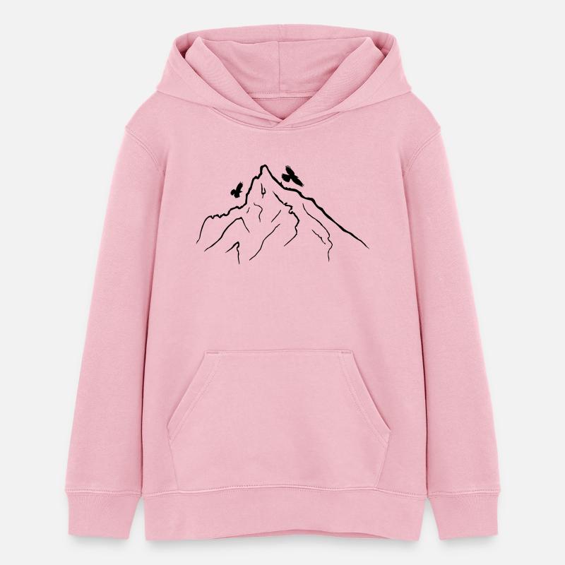 Mittenwald Viererspitze - Sweat à capuche ado bio Stanley/Stella - rose pâle