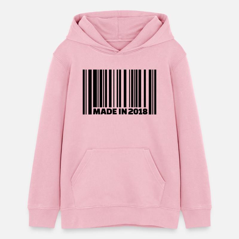 2018 - Sweat à capuche ado bio Stanley/Stella - rose pâle