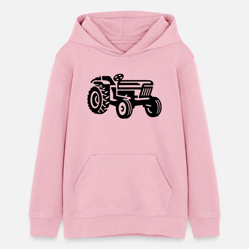 Traktor3 - Sweat à capuche ado bio Stanley/Stella - rose pâle