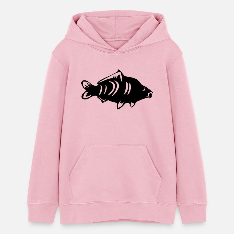Carpe - Sweat à capuche ado bio Stanley/Stella - rose pâle