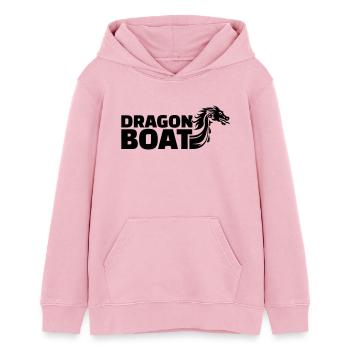 Dragon Boat - Sweat à capuche ado bio Stanley/Stella - rose pâle - Devant - AI Model Teenager Female dark (150cm)