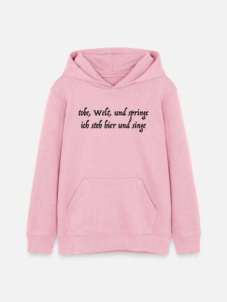 BWV 227 - Teenager Organic Hoodie Mini Cruiser von Stanley/Stella - Hellrosa