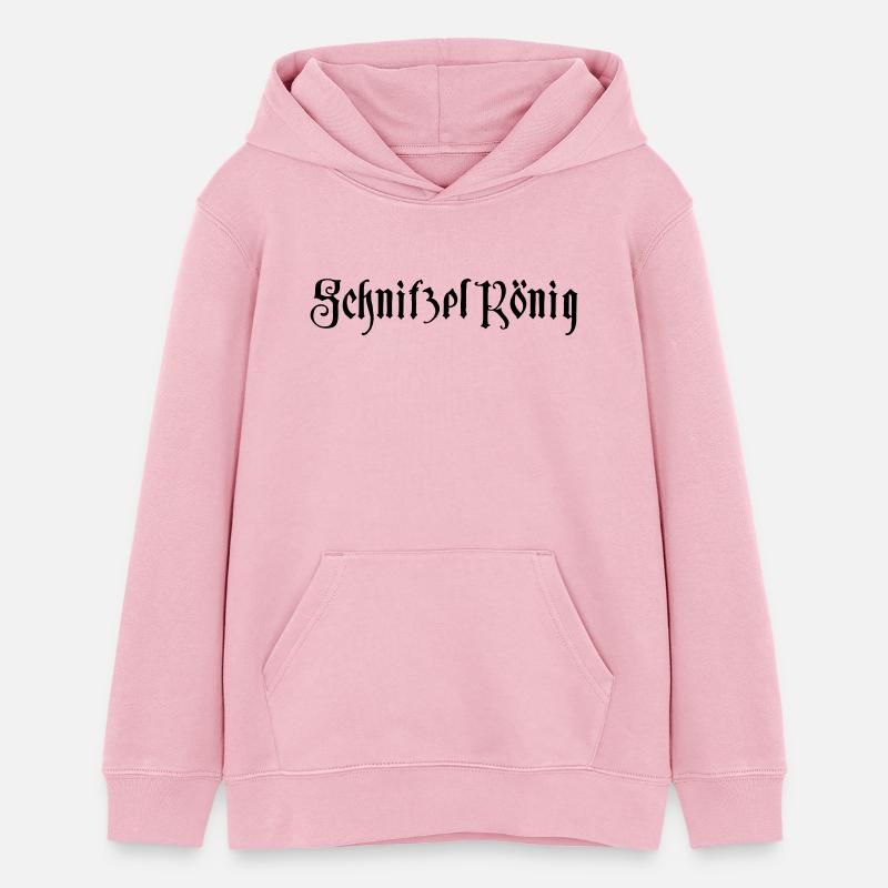 Schnitzel roi - Sweat à capuche ado bio Stanley/Stella - rose pâle
