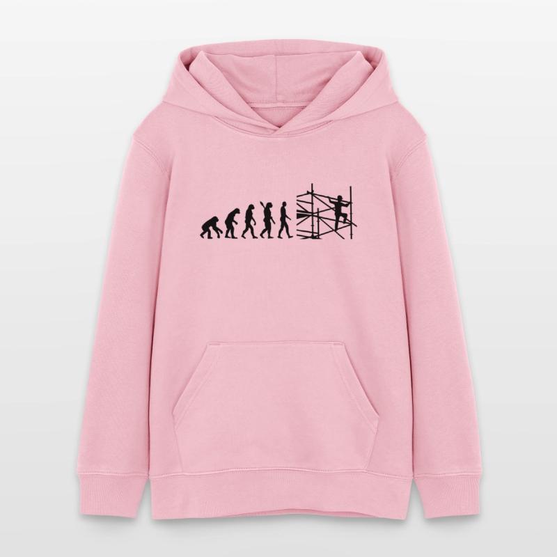 Evolution scaffolder Teens Organic Hoodie by Stanley/Stella