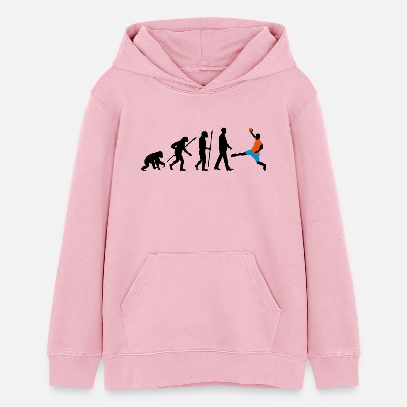 evolution_handball_102012_a_3c - Sweat à capuche ado bio Stanley/Stella - rose pâle