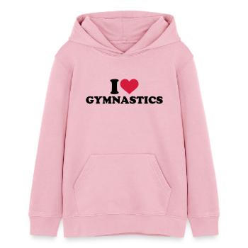 Turnen - Teenager Organic Hoodie Mini Cruiser von Stanley/Stella - Hellrosa - Vorne - AI Model Teenager Female dark (150cm)