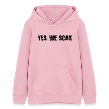 oui nous scannons - Sweat à capuche ado bio Stanley/Stella - rose pâle - Devant - AI Model Teenager Female dark (150cm)