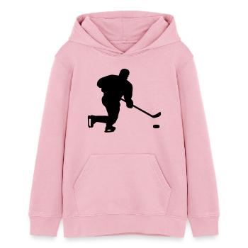 eishockey - Teenager Organic Hoodie Mini Cruiser von Stanley/Stella - Hellrosa - Vorne - AI Model Teenager Female dark (150cm)