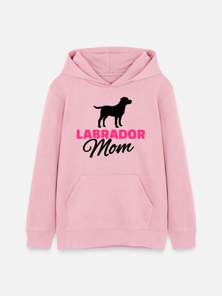 Labrador - Teenager Organic Hoodie Mini Cruiser von Stanley/Stella - Hellrosa