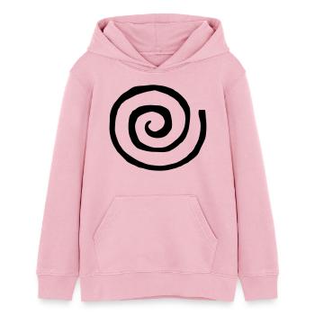 Spirale Linie - Teenager Organic Hoodie Mini Cruiser von Stanley/Stella - Hellrosa - Vorne - AI Model Teenager Female dark (150cm)