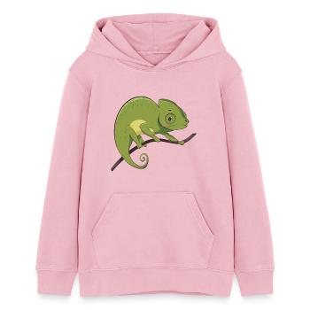 Chameleon - Teens Organic Hoodie by Stanley/Stella - cotton pink - Front - AI Model Teenager Female dark (150cm)