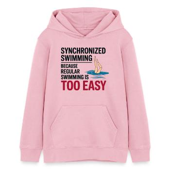 Synchronschwimmen Motivation - Teenager Organic Hoodie Mini Cruiser von Stanley/Stella - Hellrosa - Vorne - AI Model Teenager Female dark (150cm)