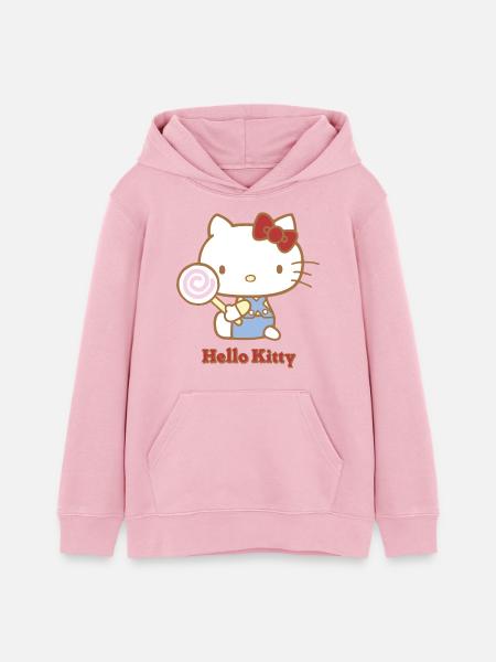 Hello Kitty Mit Einem Lollipop - Teenager Organic Hoodie Mini Cruiser von Stanley/Stella - Hellrosa