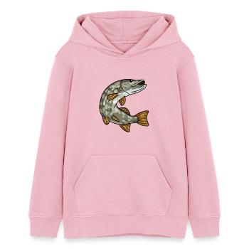 Hecht - Teenager Organic Hoodie Mini Cruiser von Stanley/Stella - Hellrosa - Vorne - AI Model Teenager Female dark (150cm)