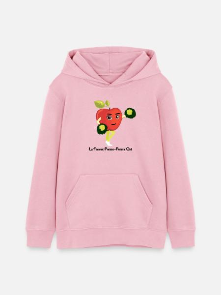 DIE BERÜHMTE CHEERLEADERIN! (Apfel) - Teenager Organic Hoodie Mini Cruiser von Stanley/Stella - Hellrosa