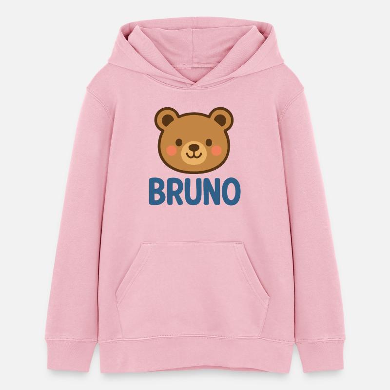 Bruno - Sweat à capuche ado bio Stanley/Stella - rose pâle