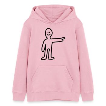 Zeigen - Line - Teenager Organic Hoodie Mini Cruiser von Stanley/Stella - Hellrosa - Vorne - AI Model Teenager Female dark (150cm)