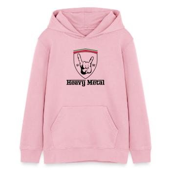 HEAVY METAL!!! Italian Ferrary Style - Teenager Organic Hoodie Mini Cruiser von Stanley/Stella - Hellrosa - Vorne - AI Model Teenager Female dark (150cm)