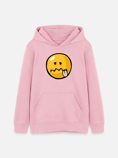 Smiley ill - Teenager Organic Hoodie Mini Cruiser von Stanley/Stella - Hellrosa