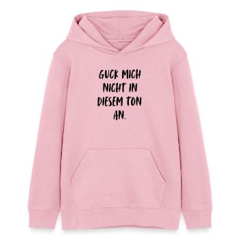 Guck mich nicht in diesem Ton an. - Teenager Organic Hoodie Mini Cruiser von Stanley/Stella - Hellrosa - Vorne - AI Model Teenager Female dark (150cm)