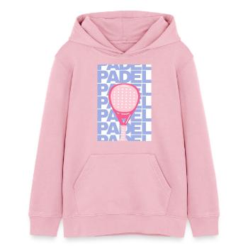 Padel-Poster - Teenager Organic Hoodie Mini Cruiser von Stanley/Stella - Hellrosa - Vorne - AI Model Teenager Female dark (150cm)