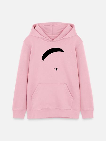Paraglider - Teenager Organic Hoodie Mini Cruiser von Stanley/Stella - Hellrosa