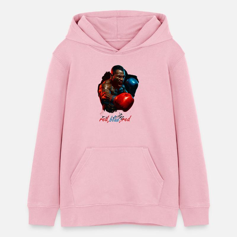 boxe - Sweat à capuche ado bio Stanley/Stella - rose pâle